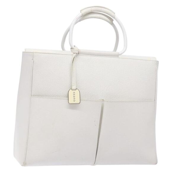 GUCCI Hand Bag Leather White 002 2865 002 2865 - Picture 1 of 16